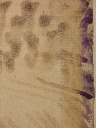 Detail Montmajour-tekening met aniline-inkt