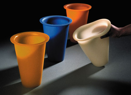 Soft vase, Hella Jongerius, Droog, soft polyurethane.