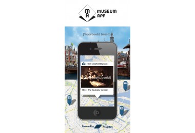 De MuseumApp op het mobiele scherm.